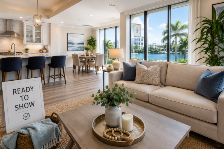 Professionally staged South Florida home with bright interiors prepared for sale before listing on the market.
